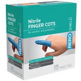 Aero Healthcare AEROSHIELD X-Large Nitrile Finger Cots Box/100